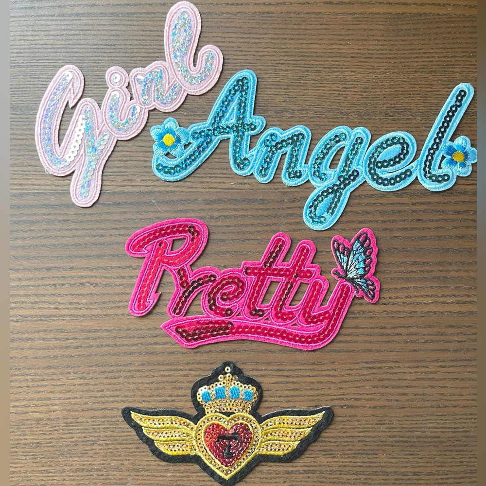 Sequined Iron On Patches-Sweet Girl Style